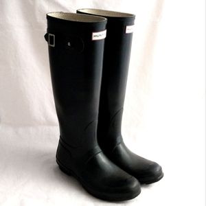 HUNTER Tall Rain boots black